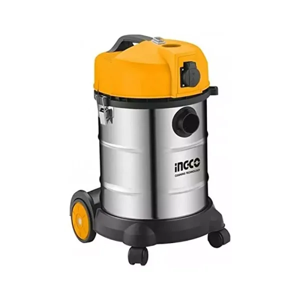 Ingco Drum Vacuum Cleaner Wet & Dry 30L 1400W Blower Function VC14301