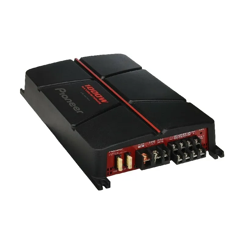 Pioneer Car Amplifier, 4 Channel Bridgeable Amplifier with Bass Boost, Class B, 1000w Max Power, Steel Look, High Quality Components, Flexible Sound Tuning GM-A6704