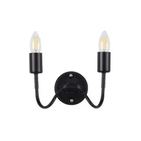 Tronic Iron Wall Lamp Black 2XE27 Black