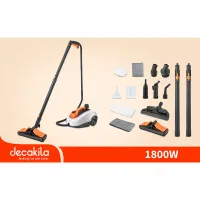 Decakila Steam Cleaner 5.0 Bar High-Pressure Steam 1.8L Tank 110�C High-Temperature for Home Use, Car, Carpets, Floor with Stainless Steel Inner Pot 1800W KEEN017W