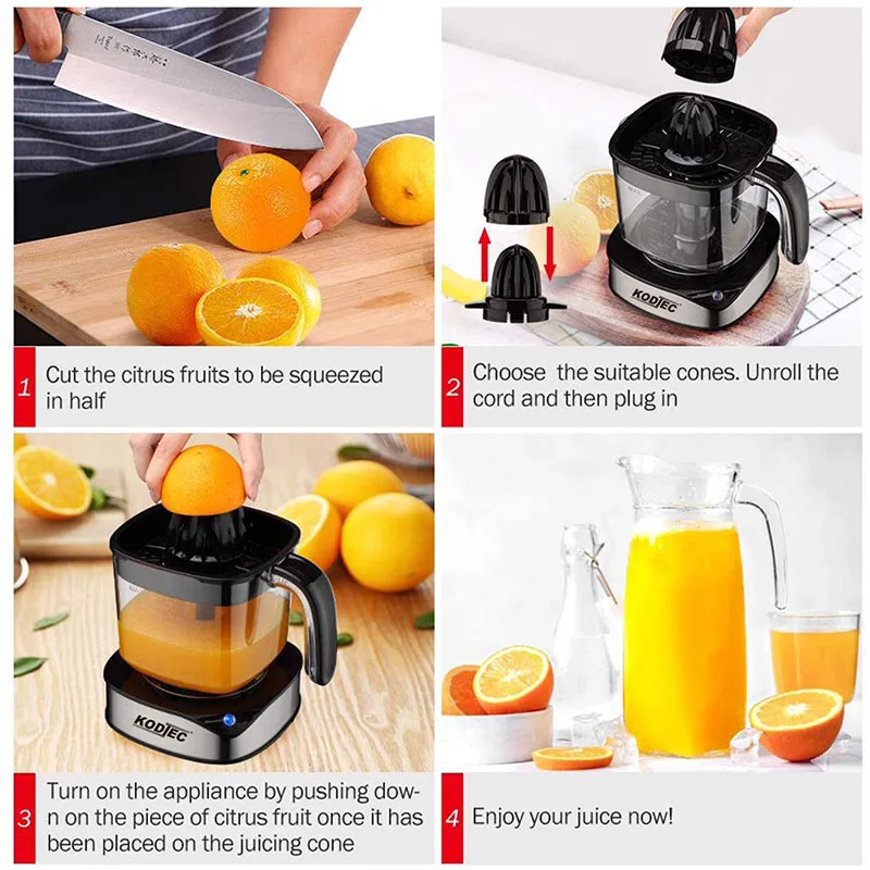 Kodtec Citrus Juice Extractor 40W 1.2L KT-3022JC 2 Kodtec Citrus Juice Extractor 40W 1.2L KT-3022JC