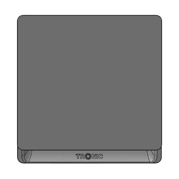 Tronic Grey - Single Blanking Plate - Screwless Design