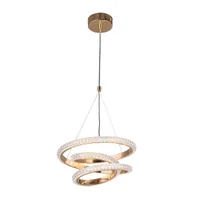 Tronic Golden Intertwined LED Pendant Light - 45W, Crystal Finish