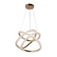 Tronic Golden Knot LED Pendant Light - 70W, Crystal Glow Finish