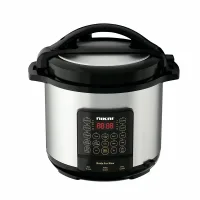 Nikai Pressure Cooker Electric 8L Digital Multi Functional Cooker 1300W NEP882DX Non Stick Cooking Pot Stainless Steel Wraped Body And Lid Adjustable Cooking Time With Cool Touch Handle