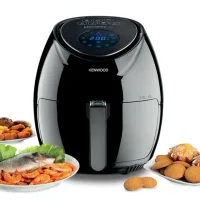 Kenwood Airfryer 3.8l Digital Touch Screen 4 in 1 Fry, Grill, Roast and Bake 1500w Hfp30.000bk - 60 Mins Timer With Rosting Function Adjustable Temperature Touch Screen Display Auto Shut Off