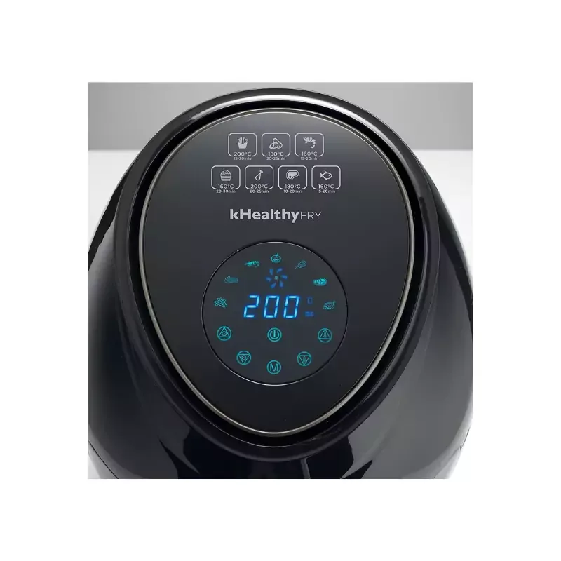 Kenwood Airfryer 3.8l Digital Touch Screen 4 in 1 Fry, Grill, Roast and Bake 1500w Hfp30.000bk - 60 Mins Timer With Rosting Function Adjustable Temperature Touch Screen Display Auto Shut Off