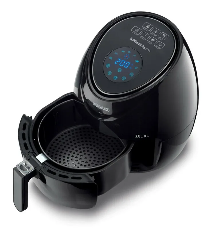 Kenwood Airfryer 3.8l Digital Touch Screen 4 in 1 Fry, Grill, Roast and Bake 1500w Hfp30.000bk - 60 Mins Timer With Rosting Function Adjustable Temperature Touch Screen Display Auto Shut Off