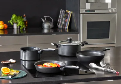 Tefal Unlimited Frypan 28cm Non Electric G2550602 aluminium material heat indicator thermo signal titanium coating made in france