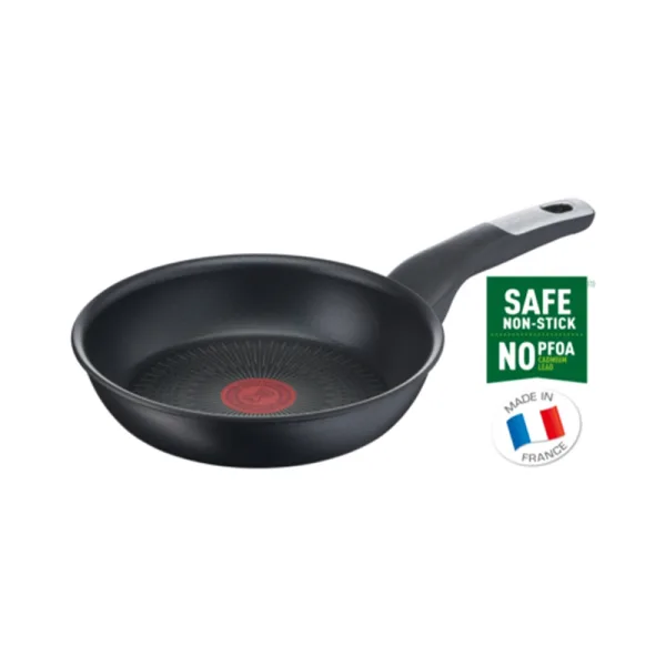 Tefal Unlimited Frypan 28cm Non Electric G2550602 aluminium material heat indicator thermo signal titanium coating made in france