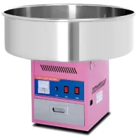 Commercial Electric Candy Floss Machine 73cm Stainless Steel Bowl, 0.93kW Belt-Driven Cotton Candy Maker HEC-04