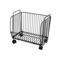 Nadstar Storage Rack Stainless Steel 3 Layers with Wheels Kitchen Standing Storage Rack HP22-029H