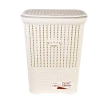 Nadstar Laundry Basket, Plastic Bathroom Clothes Storage Basket Organizer 2636