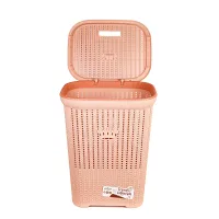 Nadstar Laundry Basket, Plastic Bathroom Clothes Storage Basket Organizer 2636