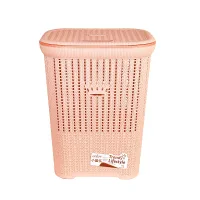Nadstar Laundry Basket, Plastic Bathroom Clothes Storage Basket Organizer 2636