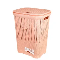 Nadstar Laundry Basket, Plastic Bathroom Clothes Storage Basket Organizer 2636