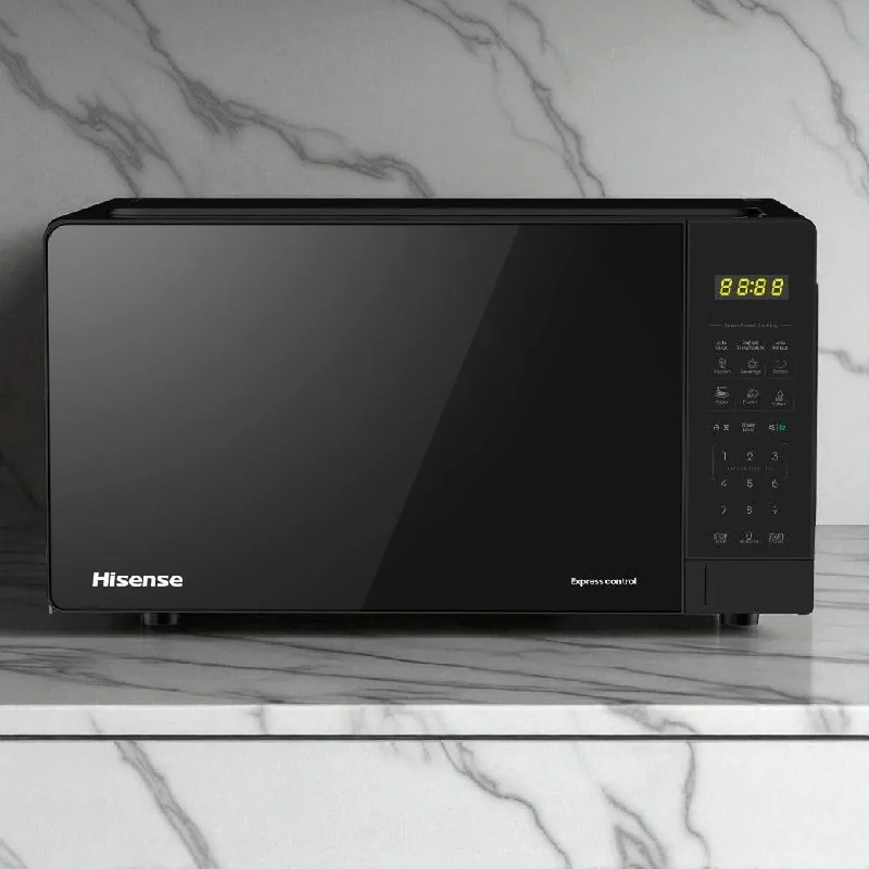 Hisense Digital Microwave Oven 20L 700W with Child Safety Lock, 11 Power Levels, Black H20MOBS15