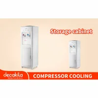 Decakila Water Dispenser 2 Taps Top Load with Cabinet Kewf002b hot and cold compressor cooling aniti spill system anti bacteria