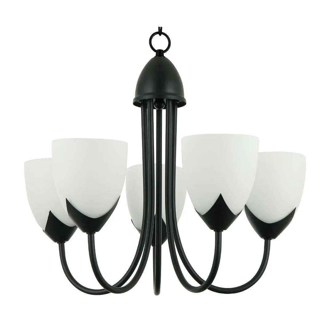 Tronic 5-Light Pendant Lamp Classic Chandelier Style