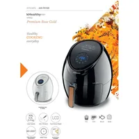 Kenwood Airfryer 5.5l Digital Touch Screen 4 in 1 Fry, Grill, Roast and Bake 1800w Hfp50.000bk - 60 Mins Timer With Rosting Function Adjustable Temperature Touch Screen Display Auto Shut Off