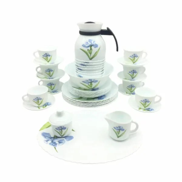 La Opala Dinner Set Royal Iris Classique 47 Pieces LR047