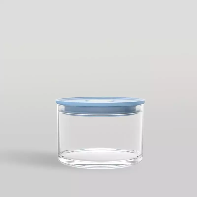 Ocean Norma Glass Jar Soft Blue 385ml 5B23314G0001