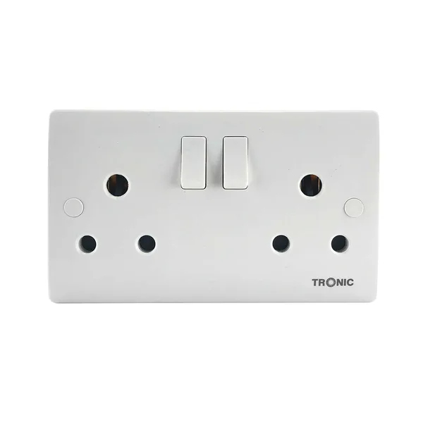 Tronic Twin Switch Socket 15A