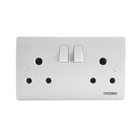 Tronic Twin Switch Socket 15A