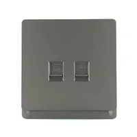 Tronic Grey Data and Telephone Socket