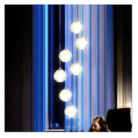 Tronic 7-Globe Crystal Pendant Chandelier with Chrome Finish