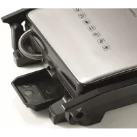 Kenwood Contact Grill Adjustable Temperature Cool Touch Handle 2000w Hgm31.000si - 3 Grill Positions Contact Grill, Oven Grill And Open Grill Detachable Grill Plates