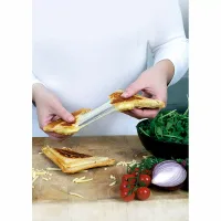 Kenwood Sandwich Toaster 2 Slice 3 in 1 Waffle Grill and Sandwich 750w Smm02.000si - Nonstick Grill Plates Cool Touch Handle Detachable Plates Light Indicator