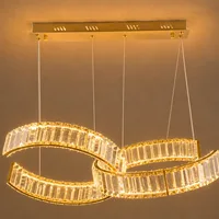 Tronic Interlocking Crystal Ring LED Pendant Light