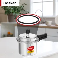 Pigeon Pressure Cooker 5l Deluxe Outer Lid Aluminium Sap 103 - Ergonomic Sturdy Handle Thermal Efficiency Special Alloy Safety Plug
