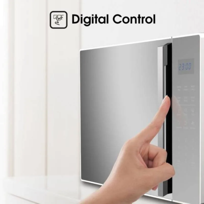 Hisense Microwave 26L 700W Solo Digital, 6 Power Levels, Touch Display, Handle, Mirror Finish H26MOMS5H