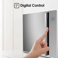 Hisense Microwave 26L 700W Solo Digital, 6 Power Levels, Touch Display, Handle, Mirror Finish H26MOMS5H