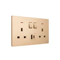 Tronic Gold - Twin Switch Socket with USB + Type C