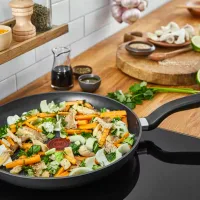 Tefal Total Wokpan 28cm Non Electric G1521944 aluminium material heat indicator thermo signal titanium coating