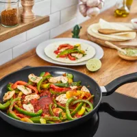 Tefal Total Wokpan 28cm Non Electric G1521944 aluminium material heat indicator thermo signal titanium coating