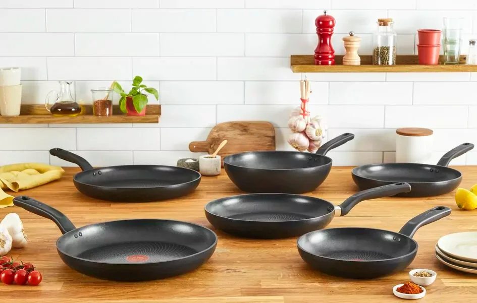 Tefal Total Wokpan 28cm Non Electric G1521944 aluminium material heat indicator thermo signal titanium coating