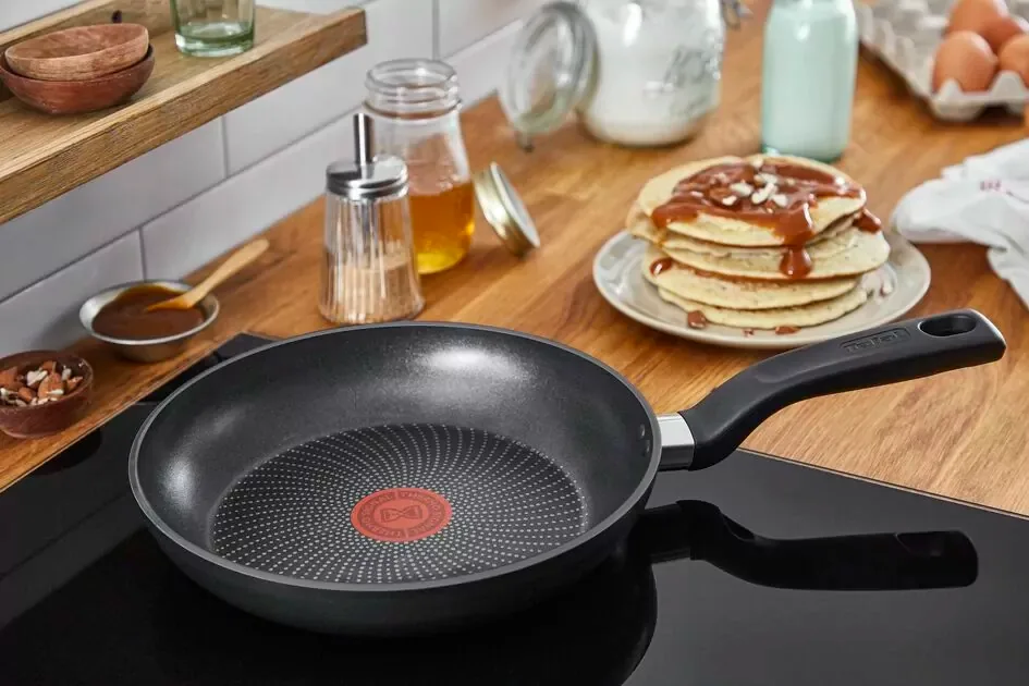 Tefal Total Wokpan 28cm Non Electric G1521944 aluminium material heat indicator thermo signal titanium coating