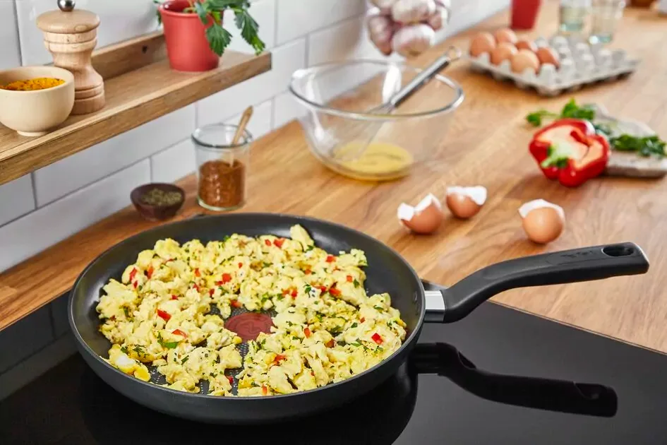 Tefal Total Wokpan 28cm Non Electric G1521944 aluminium material heat indicator thermo signal titanium coating