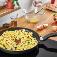 Tefal Total Wokpan 28cm Non Electric G1521944 aluminium material heat indicator thermo signal titanium coating