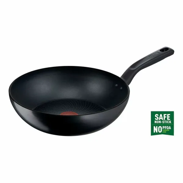 Tefal Total Wokpan 28cm Non Electric G1521944 aluminium material heat indicator thermo signal titanium coating