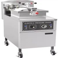 Commercial Electric 24L Pressure Fryer, 13.5kW Professional Industrial Broaster, Heavy-Duty Mechanical Fast-Food Chicken Fryer WG-XZ-24