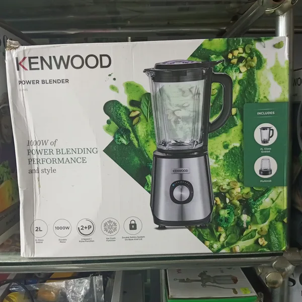 Kenwood Power Blender BLM45 1000W 2L Jug with Ice Crush Function – Durable Kitchen Blender for Smoothies & Juices