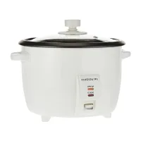 Frigidaire Rice Cooker 1.8L with Steamer 700W Glass Lid, Removable Non-Stick Inner Pot White FD8018S