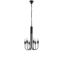 Tronic Iron Wall Lamp Black 6XE27 Black
