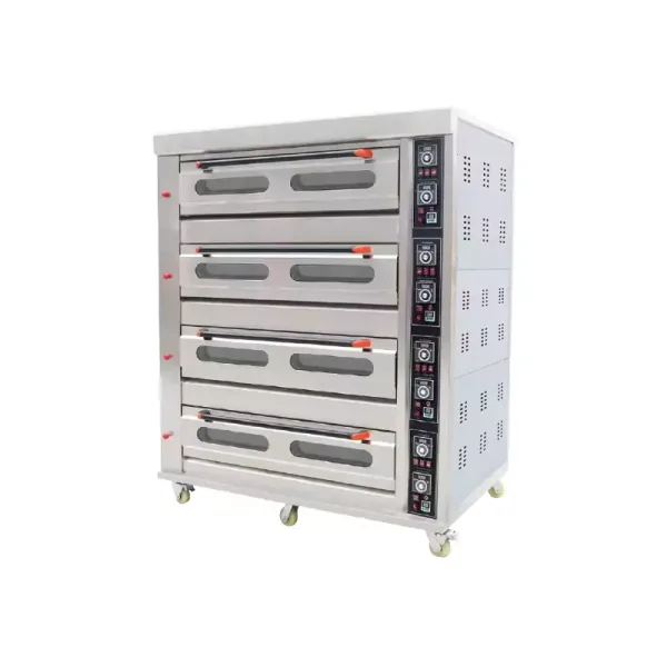 Commercial Kitchen Equipment Commercial Gas Oven 4 Deck 12 Tray, 220V, 50Hz, 1 Phase, 400W, HGB-412Q