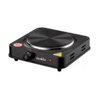 Decakila Hot Plate Single 5 Heat Settings Portable 1000w Kecc004b heavy duty cast iron heating surface electric stove usage for all flat bottom cookware